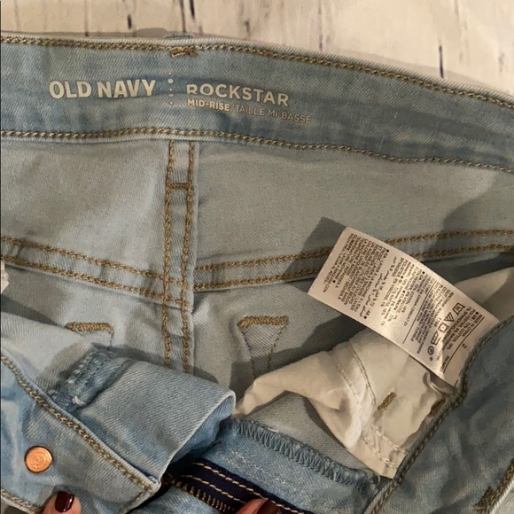 Old Navy Rockstar Mid-rise Skinny Jeans Size 2 - Picture 4 of 5